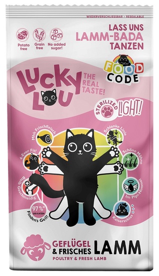 Lucky Lou Food Code Lifestage Light Drób & Jagnięcina 340g