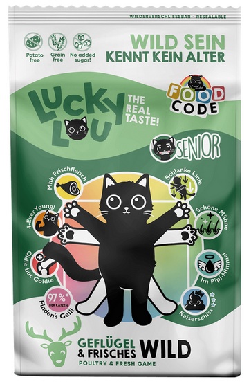 Lucky Lou Food Code Lifestage Senior Drób & Dziczyzna 750g
