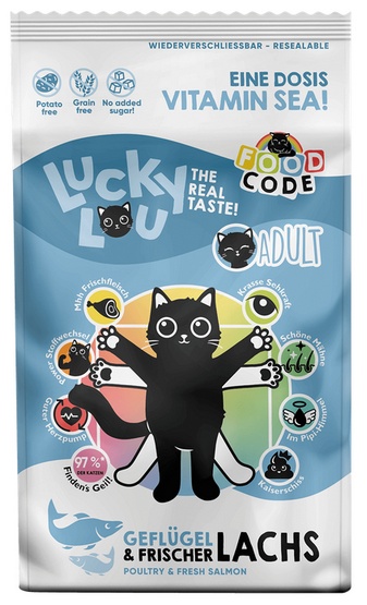 Lucky Lou Food Code Lifestage Adult Drób & Łosoś 1,7kg