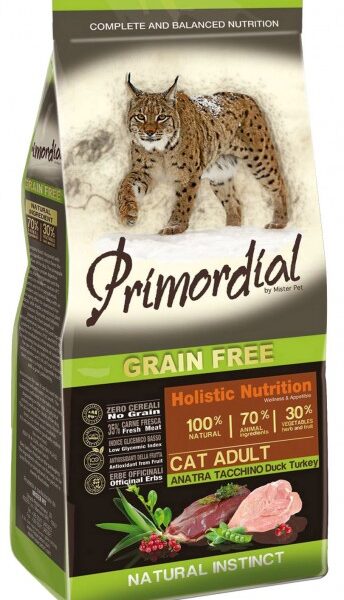 Primordial Cat Grain Free Adult Duck & Turkey 2kg