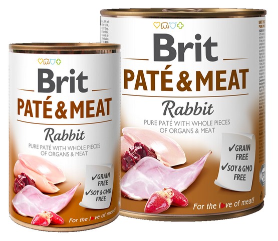 Brit Pate & Meat Dog Rabbit puszka 800g