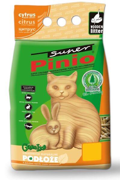 Super Pinio Cytryna żwirek drewniany 10L