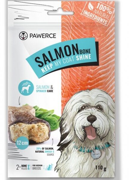 Pawerce Salmon Bone Medium Breeds 2szt/op 110g/12cm