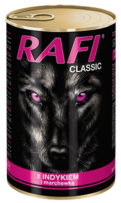 Rafi Pies Classic Indyk i marchewka w sosie 1240g