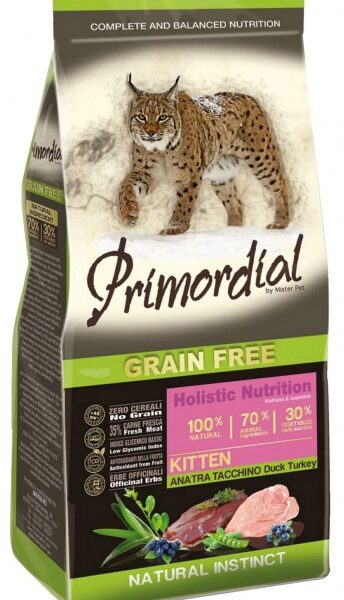 Primordial Cat Grain Free Kitten Duck & Turkey 2kg