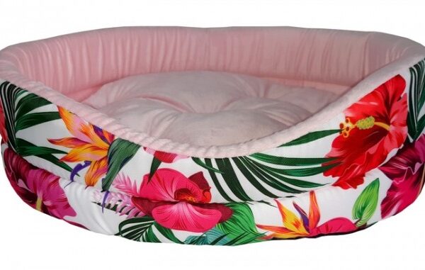 Robto Legowisko Owal Poduszka EXX 7 kwiatowy jasny / jasnoróżowy