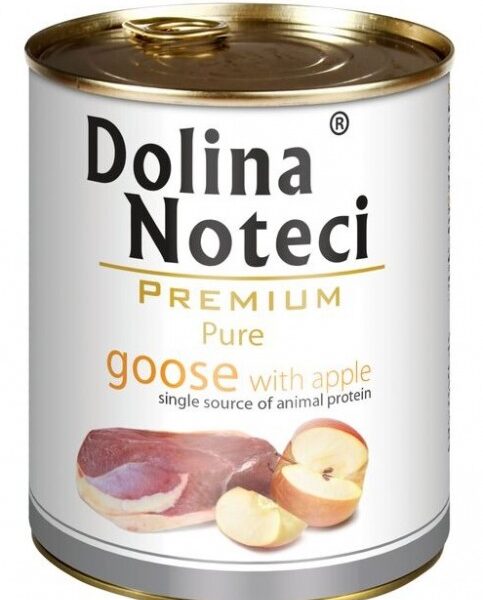 Dolina Noteci Premium Pies Pure Gęś i jabłko puszka 800g