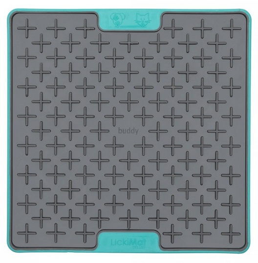 LickiMat Buddy Deluxe/Tuff Krzyżyk twardy turkusowy