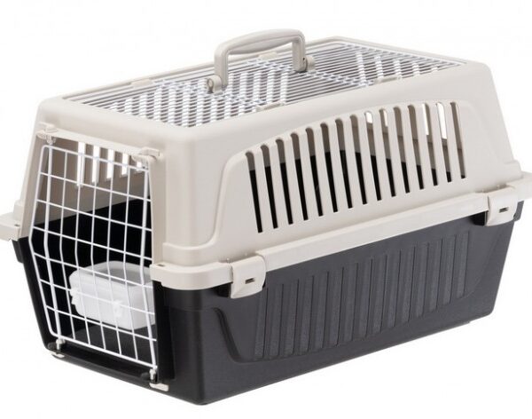 Ferplast Atlas 20 Open - transporter z otwieranym sufitem beżowo-czarny [73016099]